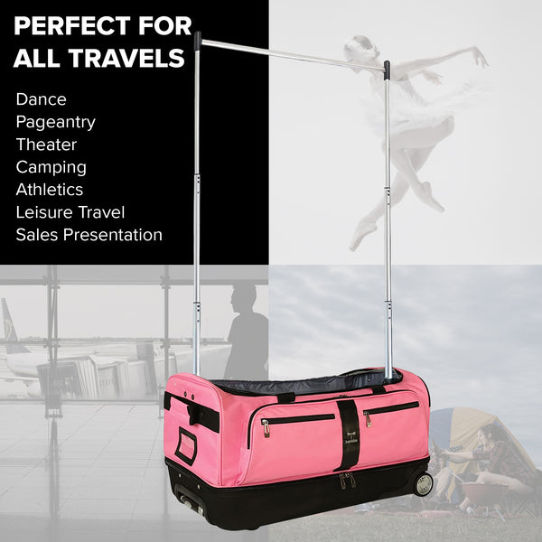Travolution 28" Drop-bottom Wheeled Duffel with Garment Rack, 2 Color Options