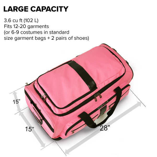 Gently Used - Travolution Newly Designed 28" Dance Duffel, Pink Upper