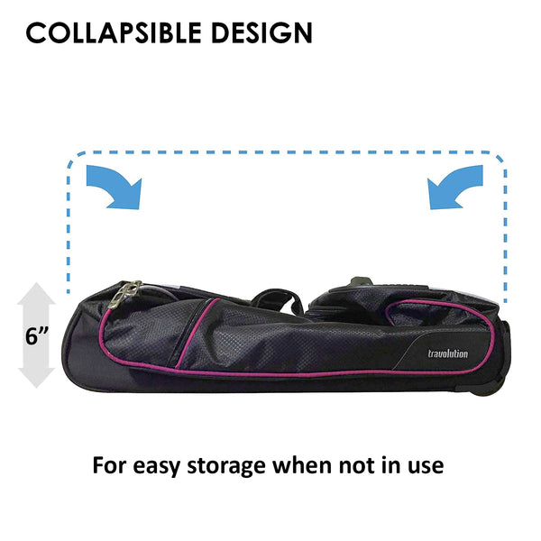 Travolution 24 Inch Wheeled Duffel Bag With Garment Rack