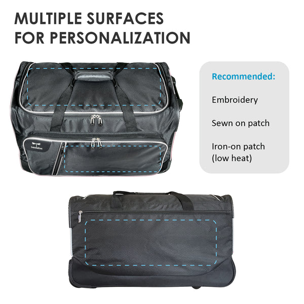 Travolution 24 Inch Wheeled Duffel Bag With Garment Rack