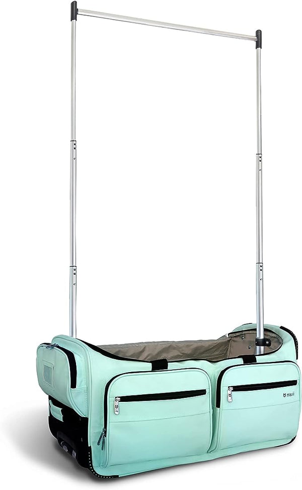 Mavii 28" Wheeled Duffel with Garment Rack, Collapsible - 4 Color Options