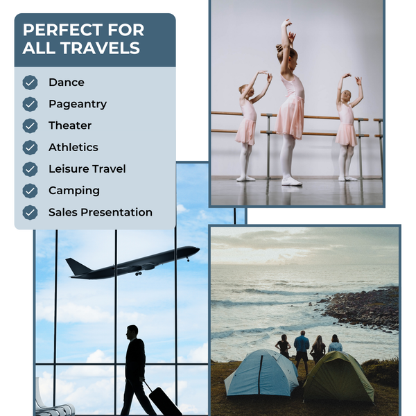 Travolution 23 inch Glitter Dance Bag with Garment Rack