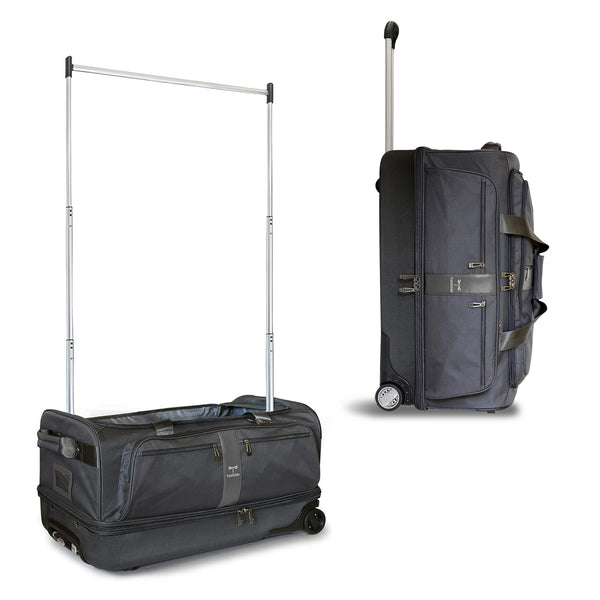Gently Used - Travolution Newly Designed 28" Garment Rack Duffel w/ Wheels, Black