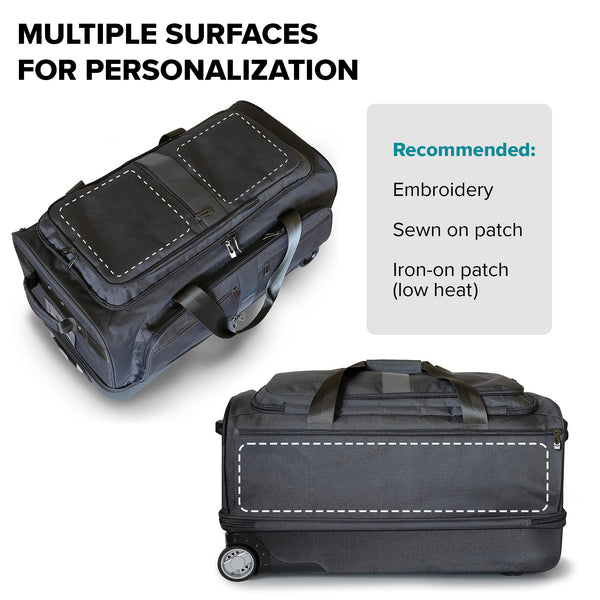 Gently Used - Travolution Newly Designed 28" Garment Rack Duffel w/ Wheels, Black