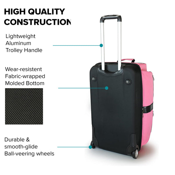Gently Used - Travolution Newly Designed 28" Garment Rack Duffel w/ Wheels, Black